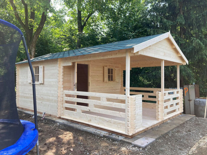 záhradný domček Linda 3m terasa 02