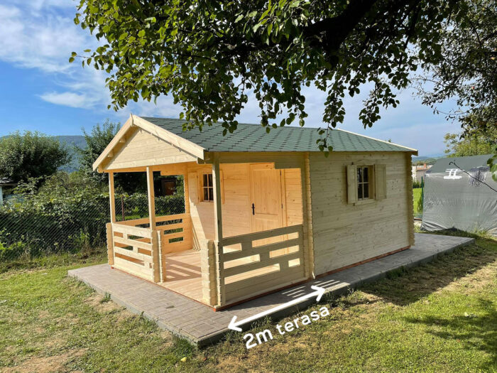 záhradný domček Linda 2m terasa