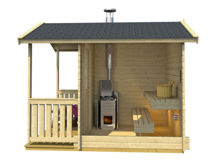 sauna nora s terasou